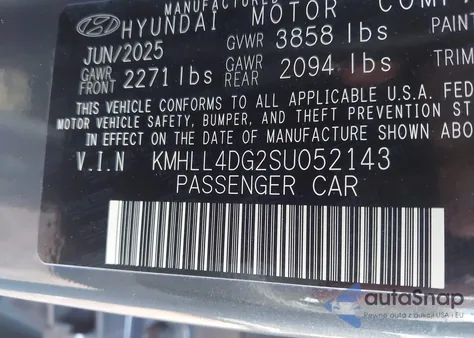 2025 Hyundai Elantra Se z USA, uszkodzony, nr VIN KMHLL4DG2SU052143